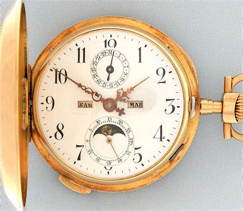 pocket watch with hourly chime.